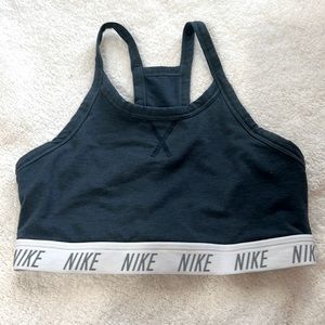 Blue Nike sports bra
